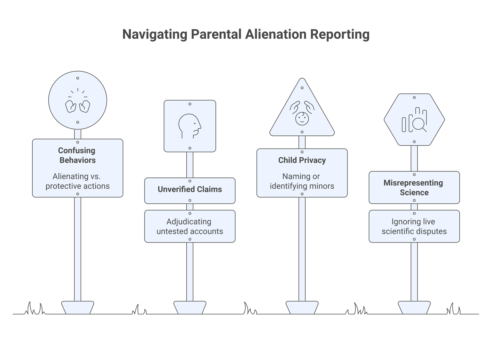 A do and avoid framework for reporting parental alienation: distinguish behaviour types, attribute claims, protect children, and cite the science honestly.